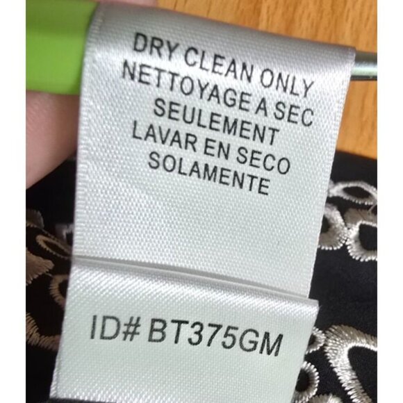 BCBG MaxAzria Dress 4 Black Sundress Geometric Boho Pockets Adjustable Strap - Picture 14 of 15